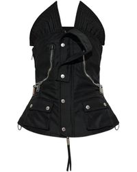 DSquared² - Après Ski Multi-Pocket Corset Top - Lyst
