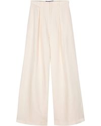 Ralph Lauren Collection - Pantaloni a palazzo con pieghe Greer - Lyst