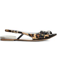 Dove Nuotano Gli Squali - Leopard-Print Flat Pumps - Lyst