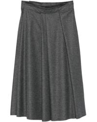 Sofie D'Hoore - Pleated A-Line Midi Skirt - Lyst