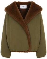 ELEH - Faux-Fur Trim Hooded Jacket - Lyst