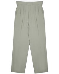 BE ABLE - Mat Pleated Straight-Leg Trousers - Lyst