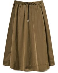 Twinset - Drawstring-Waist Midi Skirt - Lyst