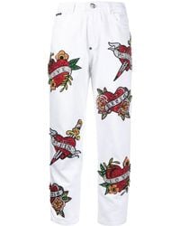 Philipp Plein - Mom-Cut Love Jeans - Lyst