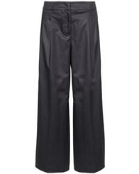 Peserico - Wide-leg Cotton Trousers - Lyst