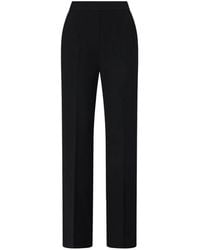 Pinko - Trousers With Pressed Crease Detail - Lyst
