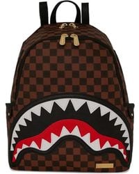 Sprayground - Shark-Tooth Check-Print Backpack - Lyst