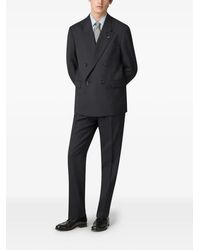 Lardini - Double-Breasted Herringbone Suit - Lyst