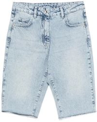 Patrizia Pepe - Denim Bermuda Shorts - Lyst