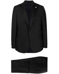 Lardini - Anzug Mit Logo-Revers - Lyst