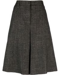 Brunello Cucinelli - Flared Knee-length Shorts - Lyst