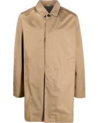 Barbour - Embroidered-logo Single-breasted Coat - Lyst