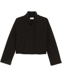 Whyci - High-Neck Cropped Coat - Lyst