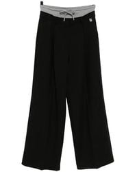 Karl Lagerfeld - Ikon double-waistband trousers - Lyst