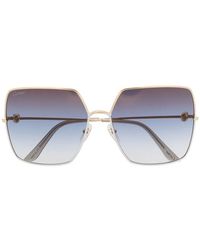 Cartier - Oversized-Frame Gradient Sunglasses - Lyst