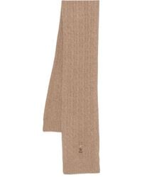 Polo Ralph Lauren - Cable-Knit Embroidered Scarf - Lyst