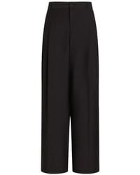 Dolce & Gabbana - Wool Faille Trousers - Lyst