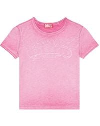 DIESEL - Slim T-Shirt With Logo Print - Lyst