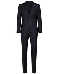 Tagliatore - Peak-Lapels Two-Button Suit - Lyst