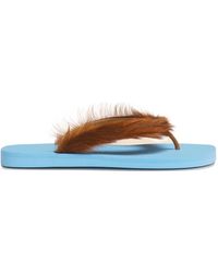 Marni - Ponyhair Flip-Flops - Lyst