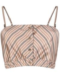 Liu Jo - Striped Crop Top - Lyst