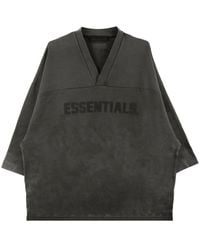Fear Of God - Logo-Print V-Neck T-Shirt - Lyst