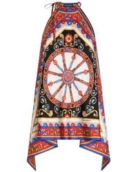 Dolce & Gabbana - Carretto-Print Twill Top - Lyst
