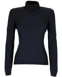 Gran Sasso - Ribbed-Knit Roll-Neck Sweater - Lyst