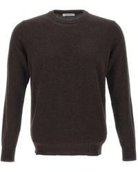Kangra - Crew-Neck Ribbed-Trim Sweater - Lyst