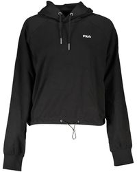 Fila - Baalberge Cropped Hoodie Met Trekkoord - Lyst