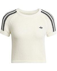 adidas - T-Shirt Cali En Crochet À Logo - Lyst