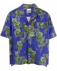 Rhude - Camisa con estampado de palmeras - Lyst