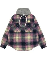 Aape By A Bathing Ape - Check-Pattern Hooded Shirt - Lyst