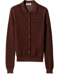 Miu Miu - Cotton Cardigan - Lyst