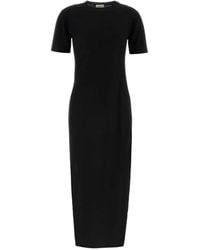 Saint Laurent - Vestido de lana - Lyst