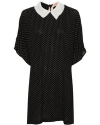 N°21 - Polka Dot-print Mini Dress - Lyst