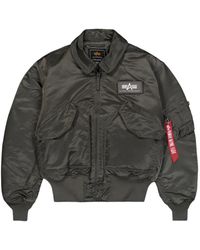 Alpha Industries - Geribbeld Bomberjack Met Logodetail - Lyst