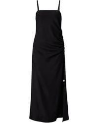 Carven - Draped-Detail Silk Maxi Dress - Lyst