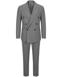 Franzese Collection - Beckham Double-Breasted Pinstriped Suit - Lyst