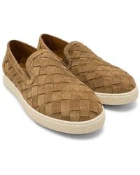 Poche Paris - Woven Suede Sneakers - Lyst
