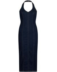 liu jo denim bustier dress Liu Jo Denim Bustier Dress in Blue
