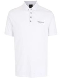 ARMANI EXCHANGE - Logo-Print Polo Shirt - Lyst