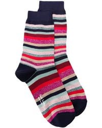 Paul Smith - Striped Print Socks - Lyst