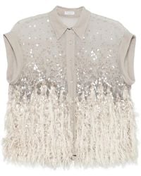 Brunello Cucinelli - Silk Shirt - Lyst
