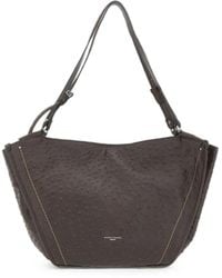 Gianni Chiarini - Bloom Ostrich-Effect Leather Shoulder Bag - Lyst