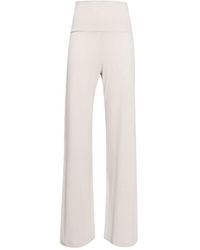 James Perse - High-waisted Wide-leg Trousers - Lyst