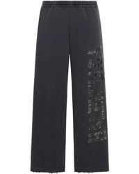 Balenciaga - Pantalon En Coton À Bande Logo - Lyst
