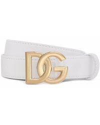 Dolce & Gabbana - ドルチェ&ガッバーナ Dg ロゴバックル レザーベルト - Lyst