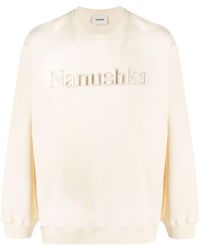 Nanushka - Sweatshirt mit Logo-Stickerei - Lyst