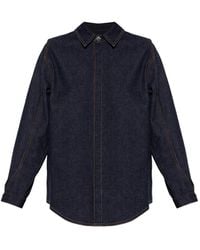Jacquemus - The Amelo De Nîmes Denim Blouse - Lyst